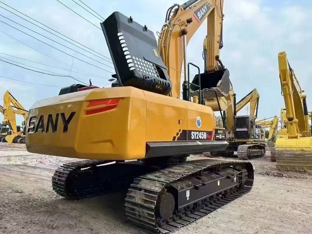 2024 Sany SY245H PRO crawler excavator, rear three-quarter view