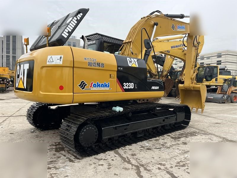 2024 Caterpillar 323D L crawler excavator, rear three-quarter view