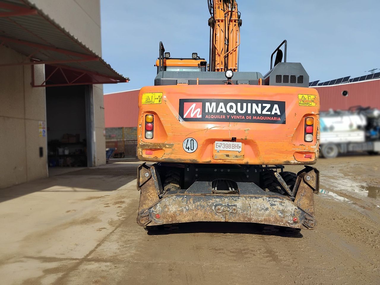 2021 Doosan DX190W-5 wheel excavator rear view