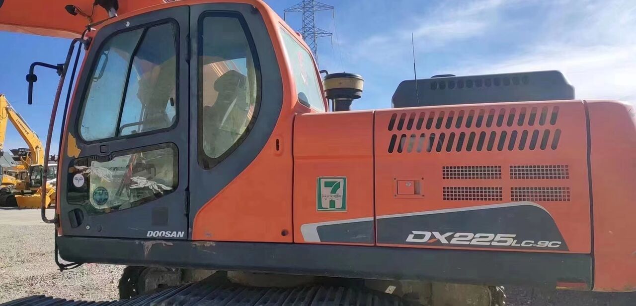 Doosan DX225LC-9C excavator side view Doosan DX225LC-9C excavator side view