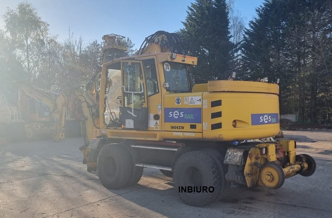 2012 Atlas 1604 KZW wheel excavator, rear three-quarter view