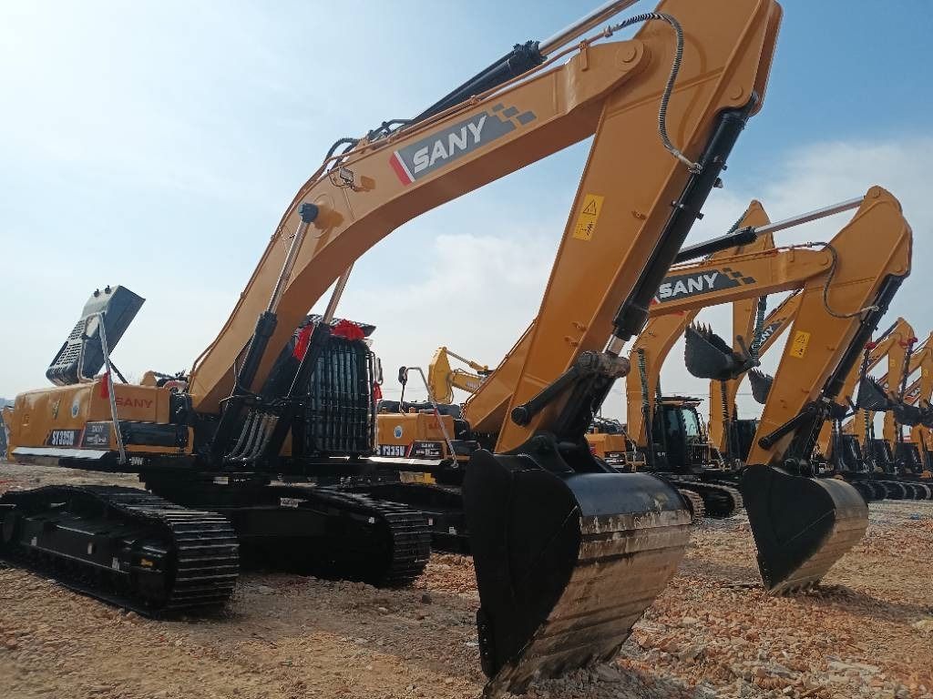 2023 Sany SY335 crawler excavator, side view