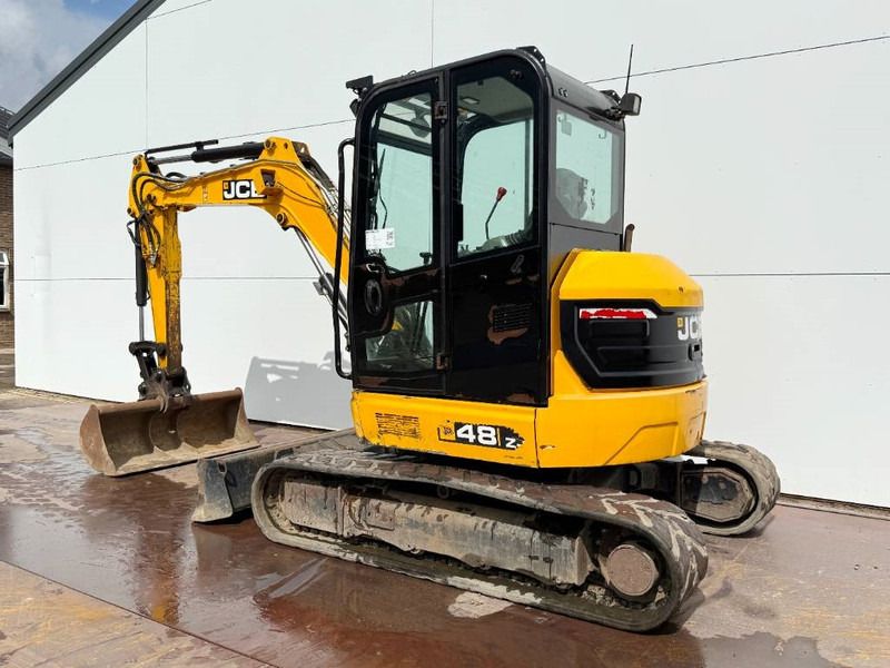 2018 JCB 48Z-1 mini excavator, three-quarter view 2018 JCB 48Z-1 mini excavator, three-quarter view
