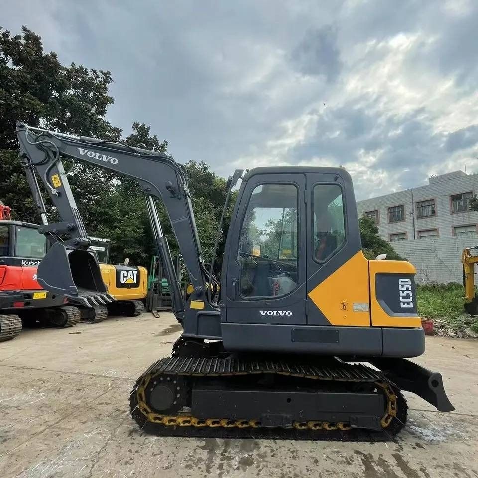 2023 Volvo EC55D mini excavator, side profile view 2023 Volvo EC55D mini excavator, side profile view