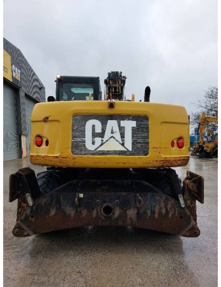 2012 Caterpillar M313D wheel excavator, rear view