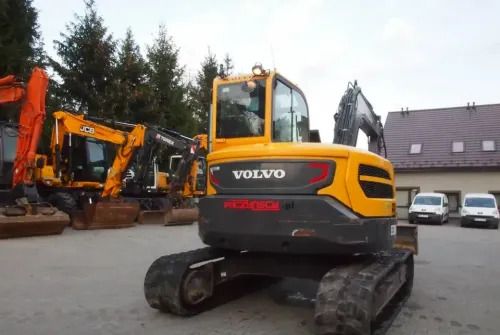 2015 Volvo ECR88D crawler excavator, rear view