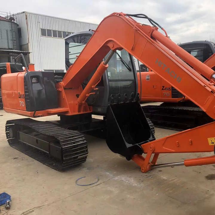 Hitachi ZX70 crawler excavator, side view