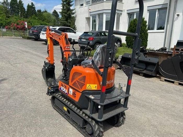 2023 Hitachi ZX10U-6 mini excavator, rear three-quarter view 2023 Hitachi ZX10U-6 mini excavator, rear three-quarter view