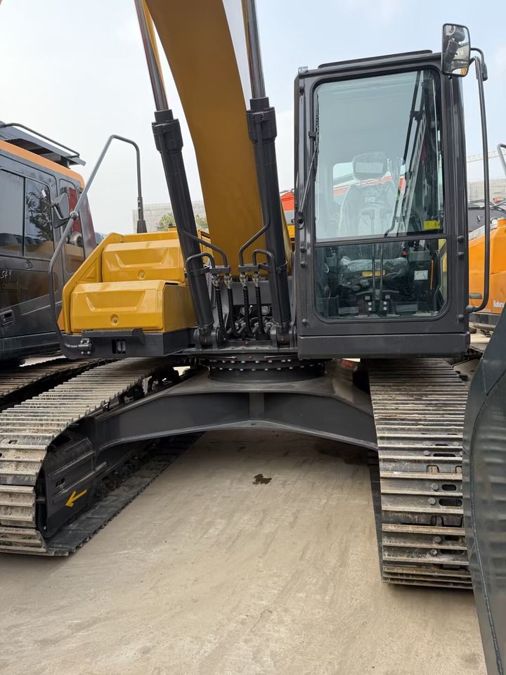 2026 XCMG XE215GA crawler excavator, front view of cab and boom