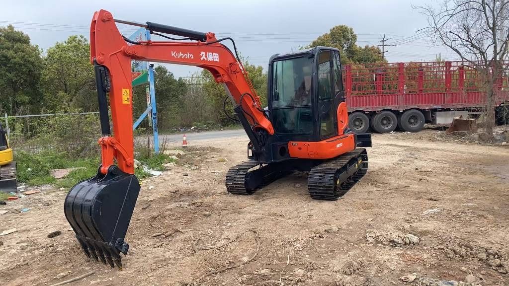 2023 Kubota 155 mini excavator, front three-quarter view