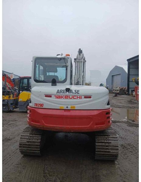2018 Takeuchi TB290 mini excavator rear view 2018 Takeuchi TB290 mini excavator rear view