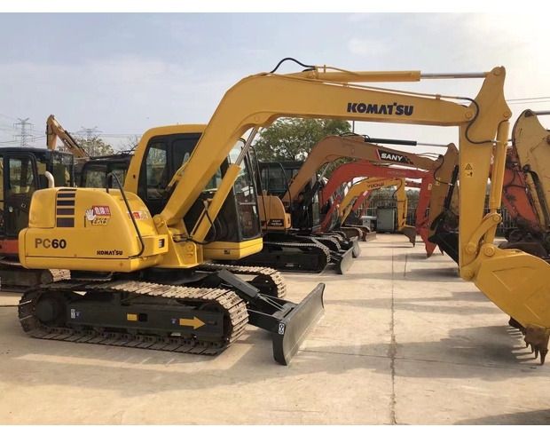 2020 Komatsu PC60 mini excavator, side profile view 2020 Komatsu PC60 mini excavator, side profile view