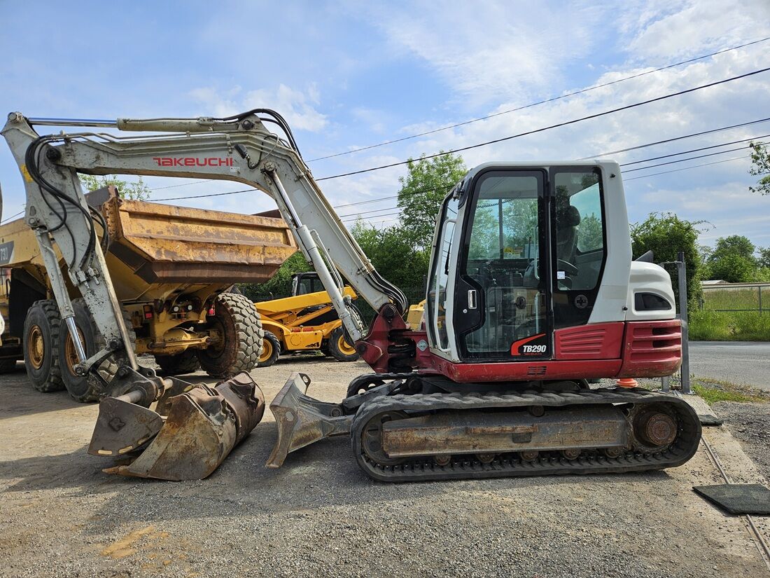 2017 Takeuchi TB290 mini excavator, side view