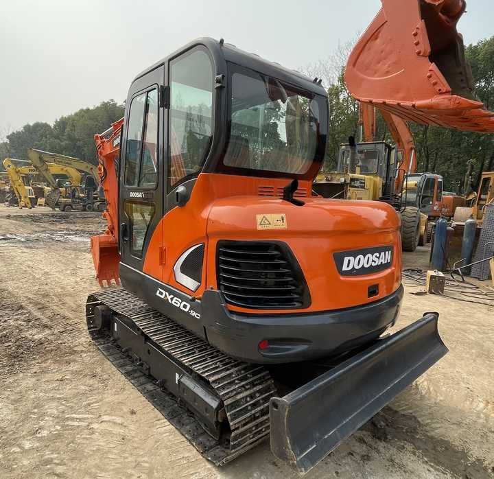 2020 Doosan DX60-9C crawler excavator, rear three-quarter view 2020 Doosan DX60-9C crawler excavator, rear three-quarter view