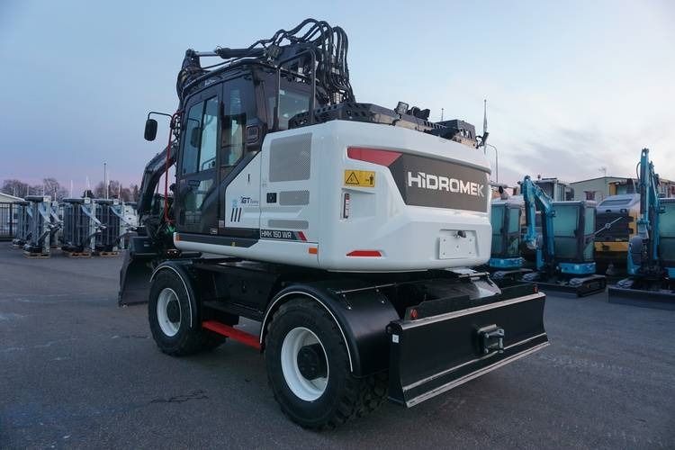 2023 Hidromek HMK 150WR-5 wheel excavator, rear three-quarter view
