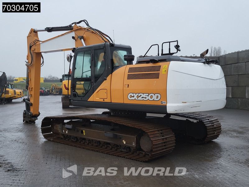 2020 CASE CX250D crawler excavator, rear three-quarter view 2020 CASE CX250D crawler excavator, rear three-quarter view