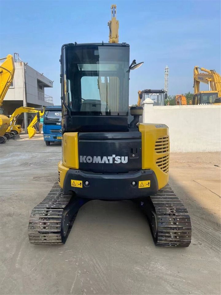2022 Komatsu PC-55MR mini excavator, rear view