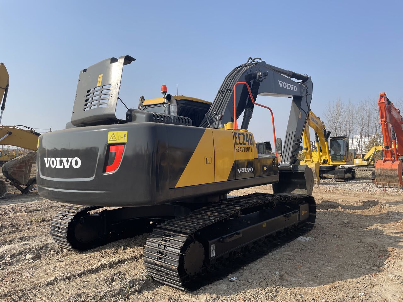 2026 Volvo EC240 crawler excavator, rear three-quarter view 2026 Volvo EC240 crawler excavator, rear three-quarter view