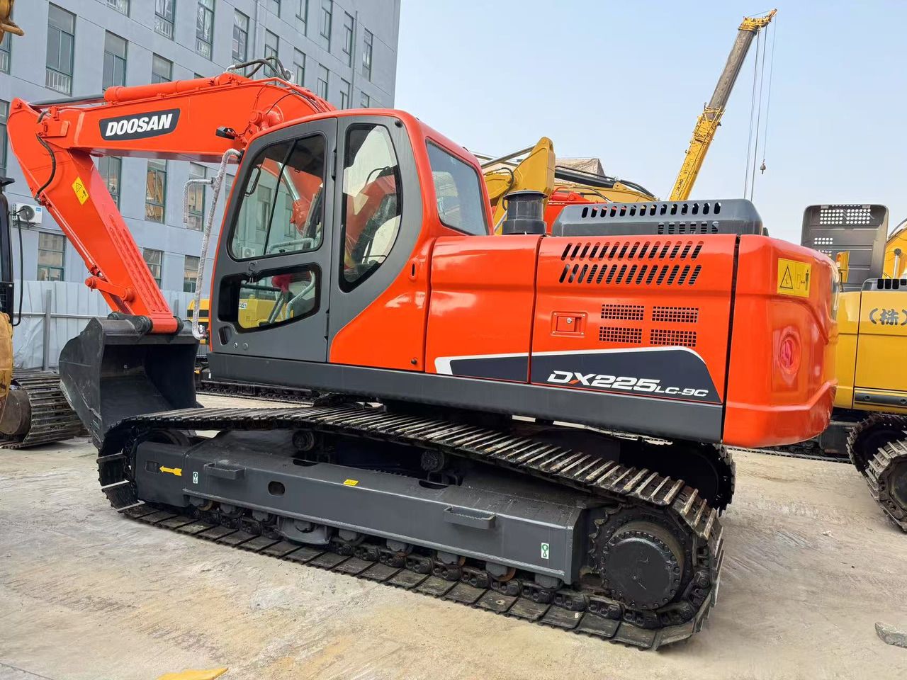 2021 Doosan DX225LC-9C crawler excavator, side view 2021 Doosan DX225LC-9C crawler excavator, side view