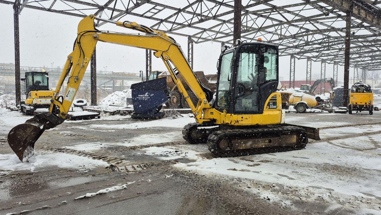 2020 Komatsu PC55MR-5 mini excavator, side view 2020 Komatsu PC55MR-5 mini excavator, side view