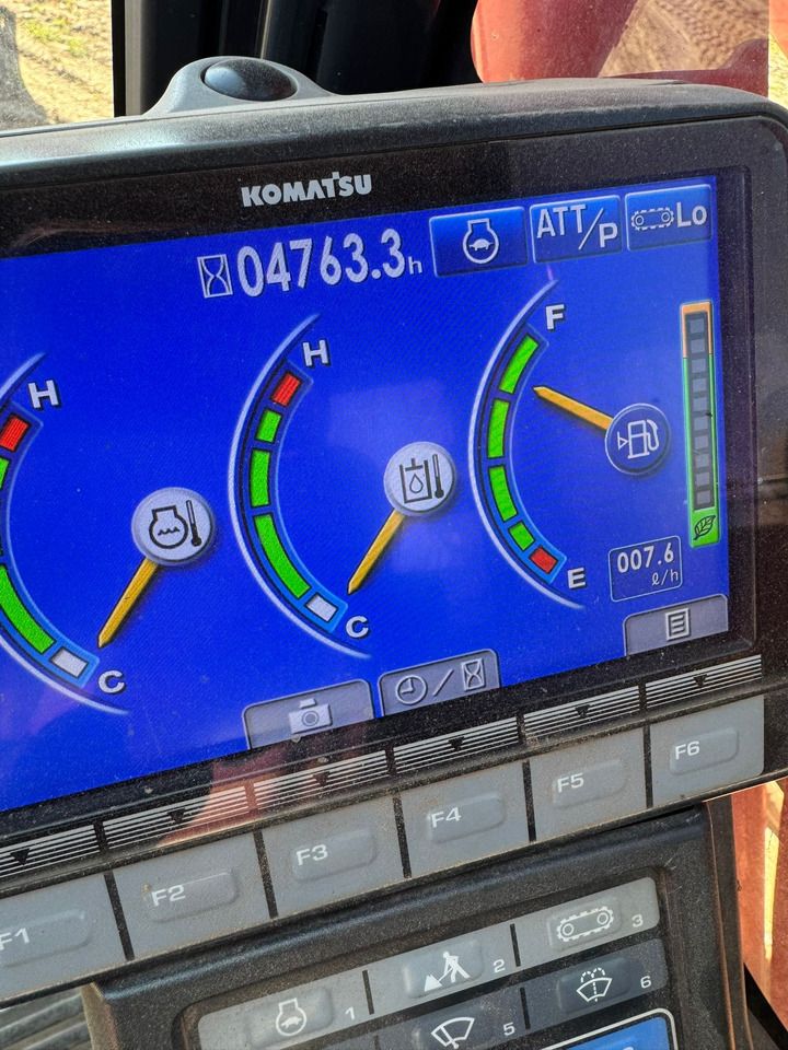 2016 Komatsu PC228 USCL-10 crawler excavator digital dashboard display