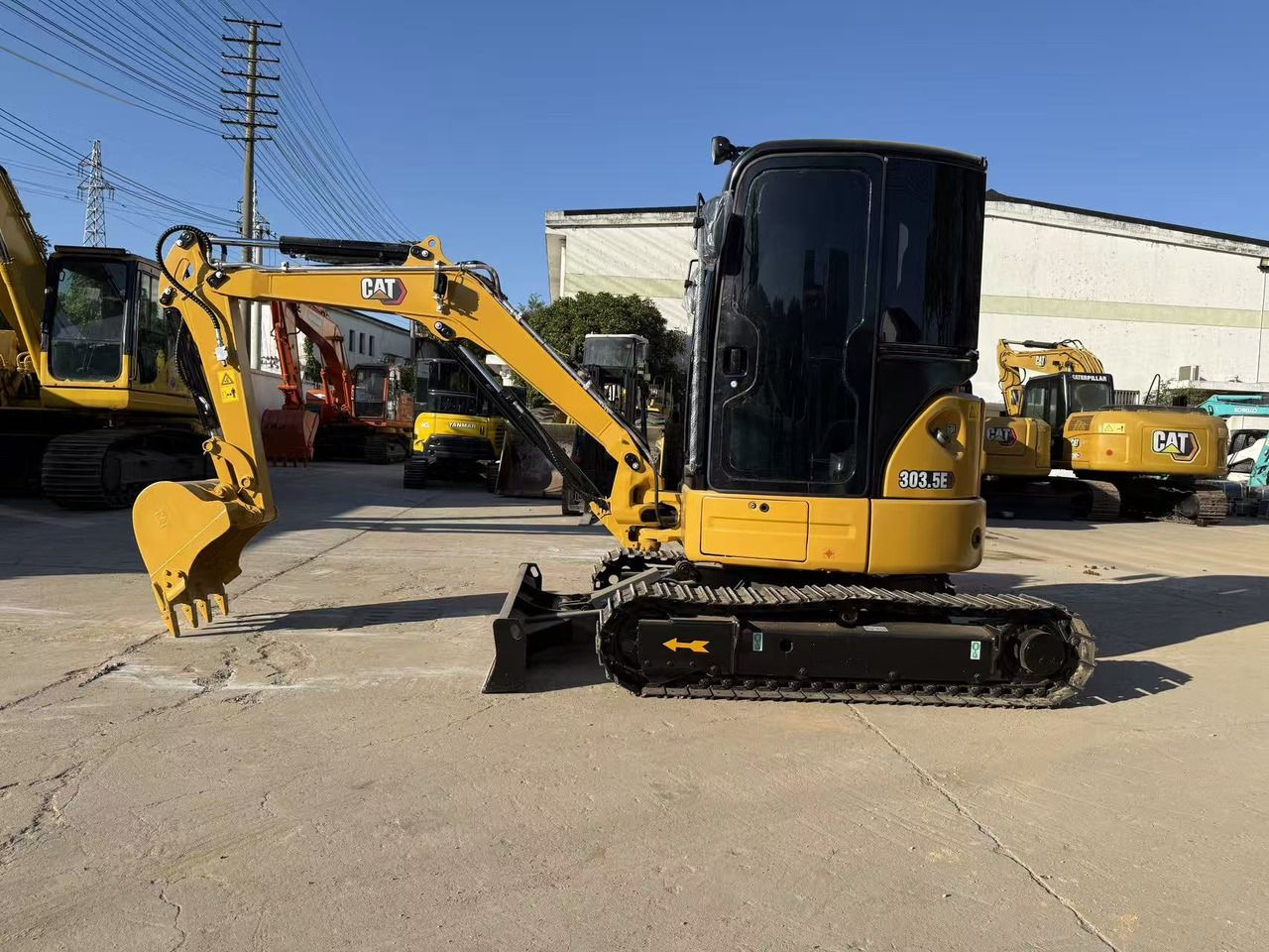 2021 Caterpillar 303.5E Mini Excavator side view