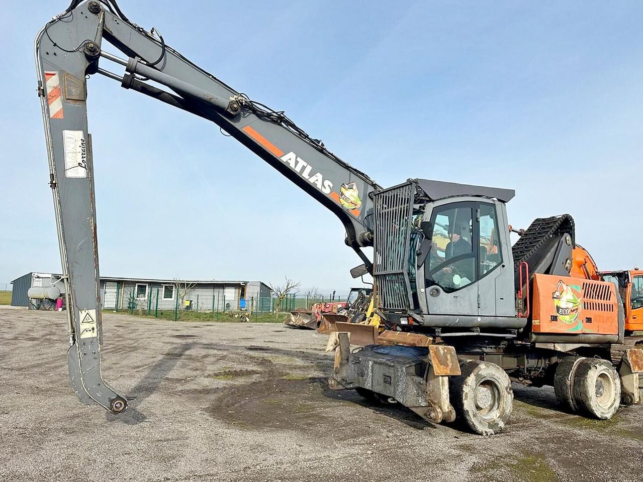 2011 Atlas 230MH material handler, side view