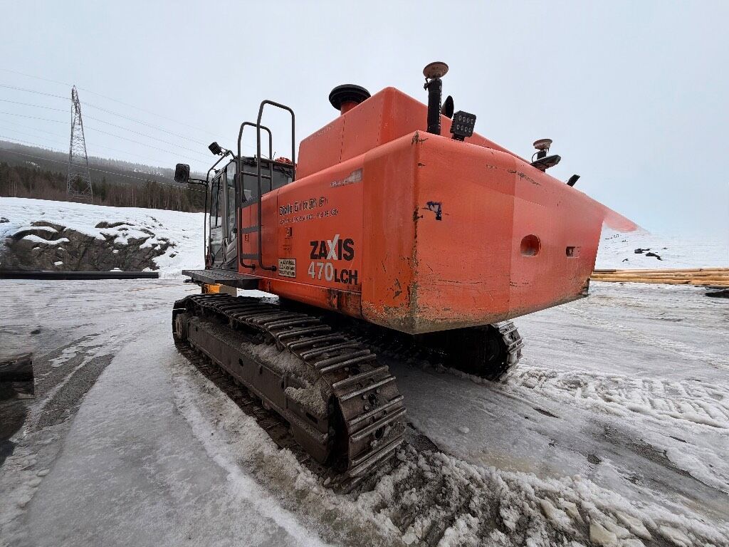 2008 Hitachi Zaxis 470LCH rear three-quarter view 2008 Hitachi Zaxis 470LCH rear three-quarter view
