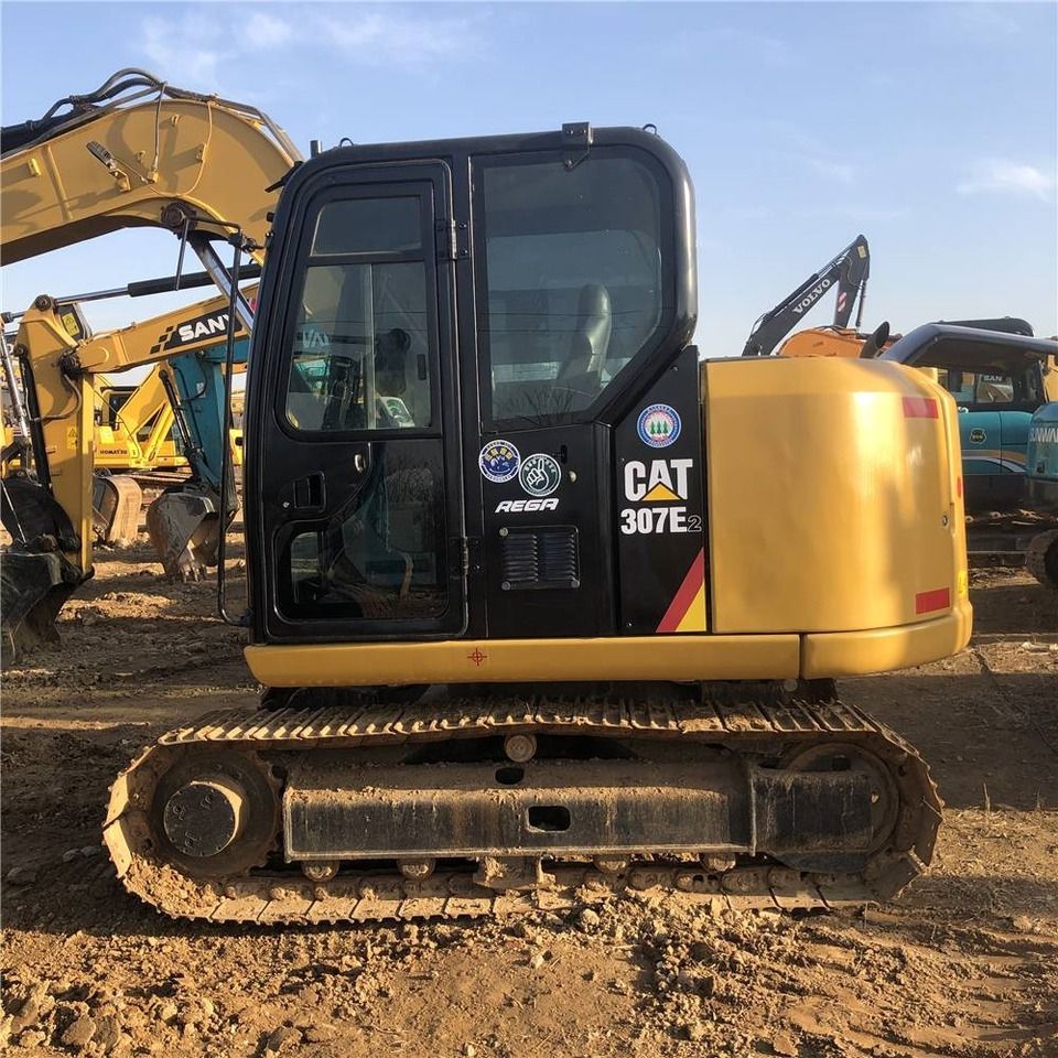 2023 Caterpillar 307E2 mini excavator, side view 2023 Caterpillar 307E2 mini excavator, side view