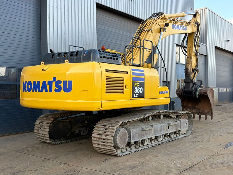 2015 Komatsu PC360LC-10 crawler excavator, rear three-quarter view 2015 Komatsu PC360LC-10 crawler excavator, rear three-quarter view