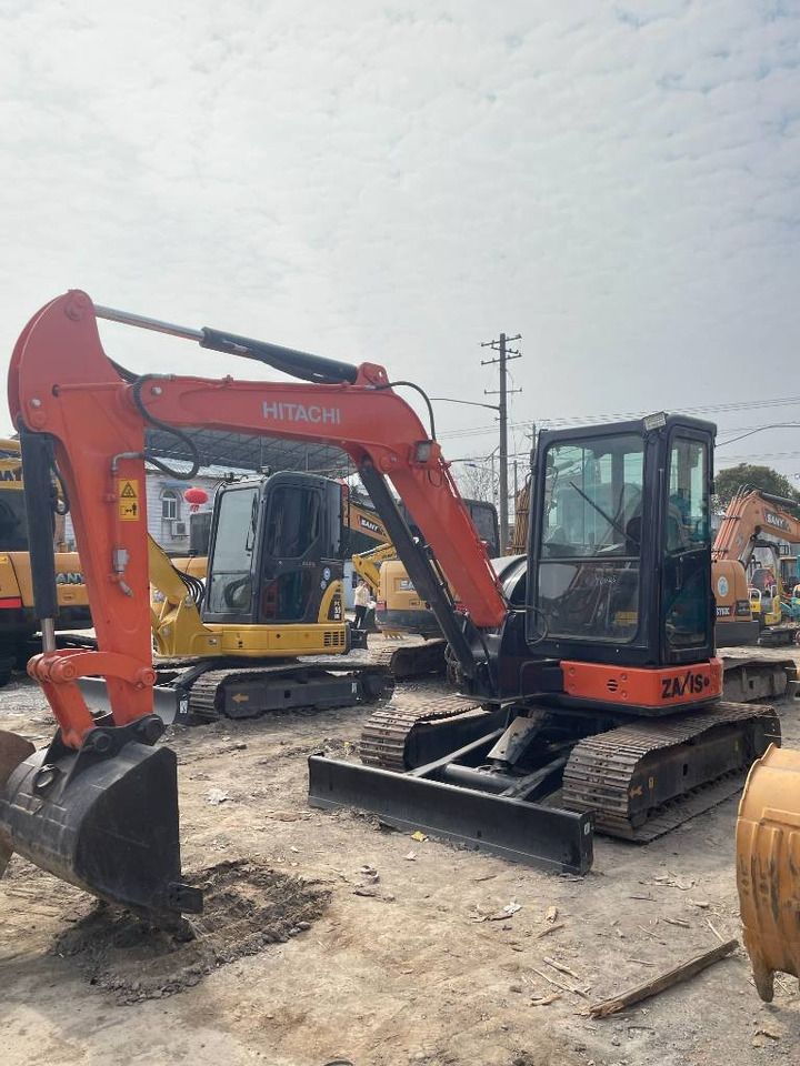 2025 Hitachi ZX55 mini excavator, side profile view 2025 Hitachi ZX55 mini excavator, side profile view