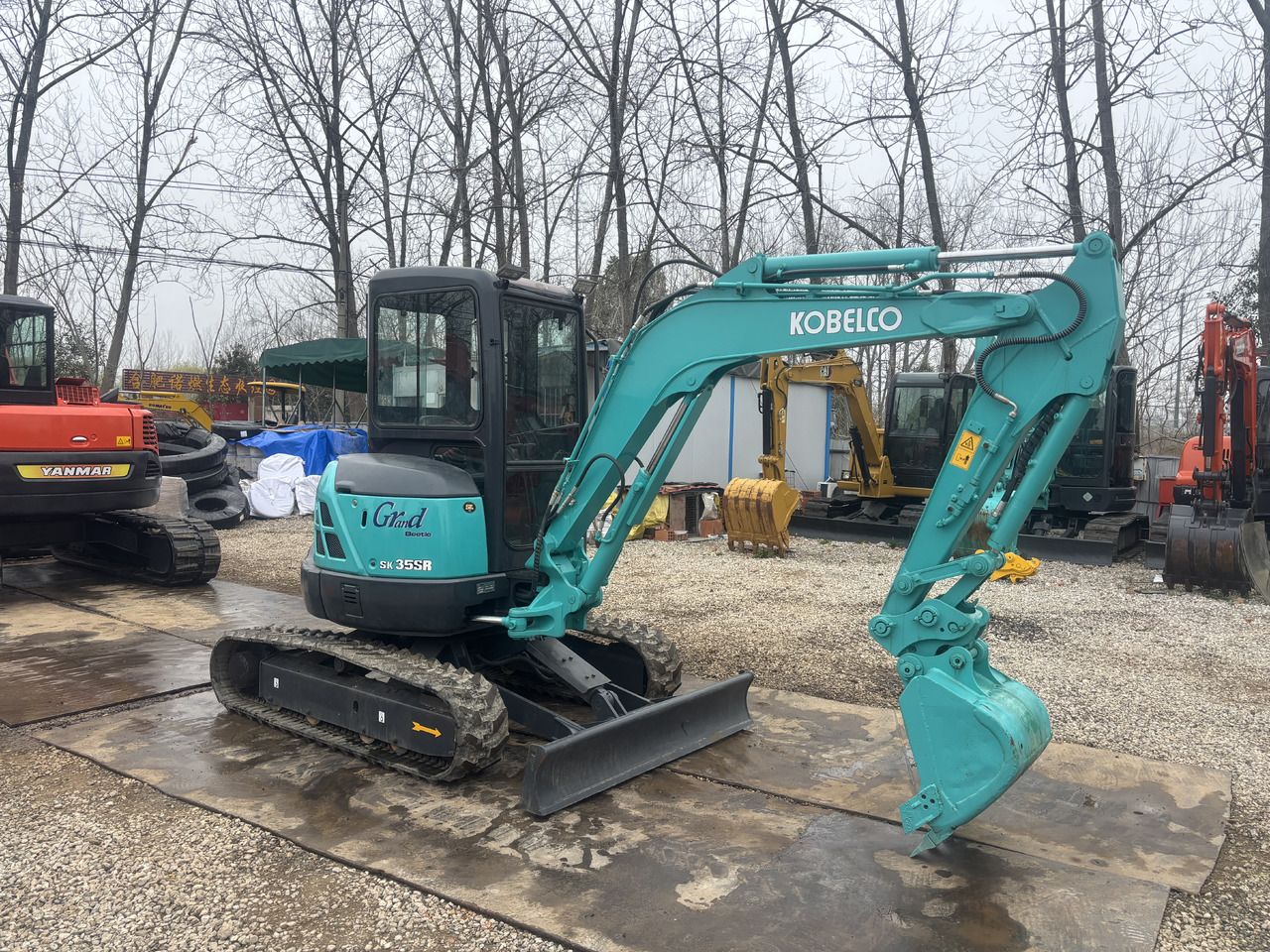 2023 Kobelco SK35SR mini excavator, side view