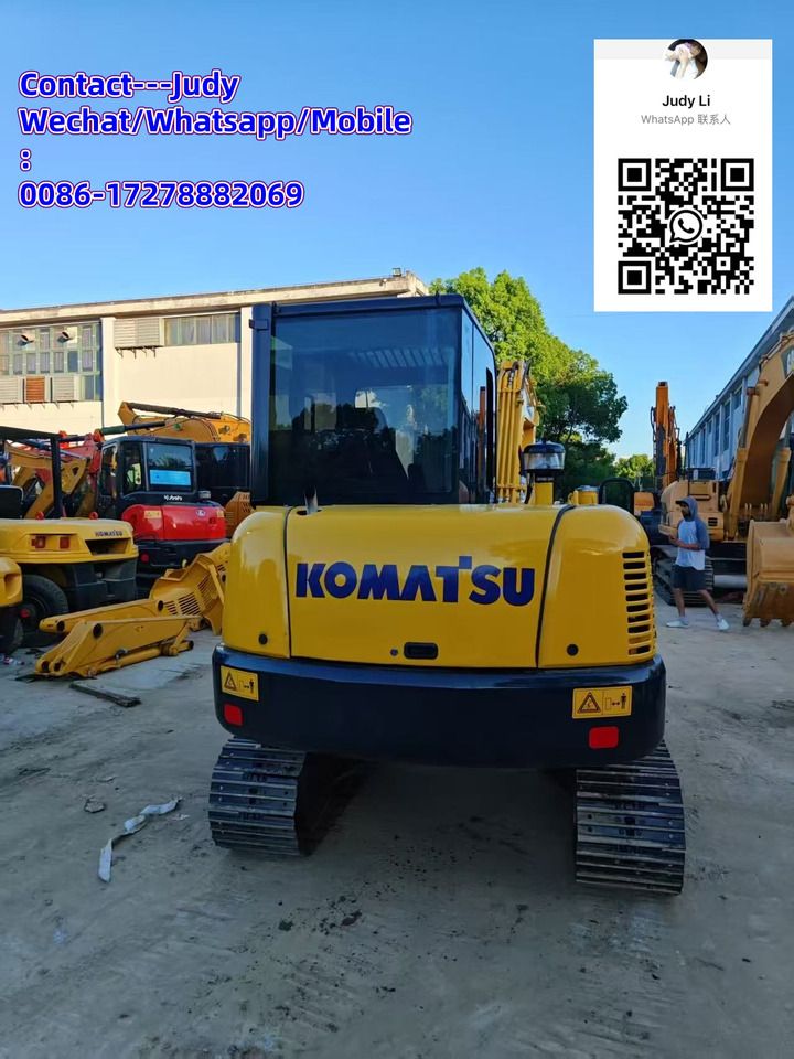 2022 Komatsu PC56 mini excavator rear view 2022 Komatsu PC56 mini excavator rear view