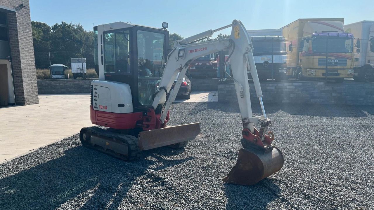 2018 Takeuchi TB23R mini excavator, side view 2018 Takeuchi TB23R mini excavator, side view