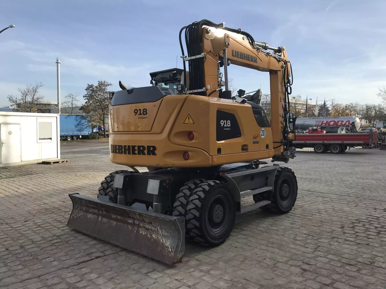2023 Liebherr A918 Compact wheeled excavator rear view 2023 Liebherr A918 Compact wheeled excavator rear view