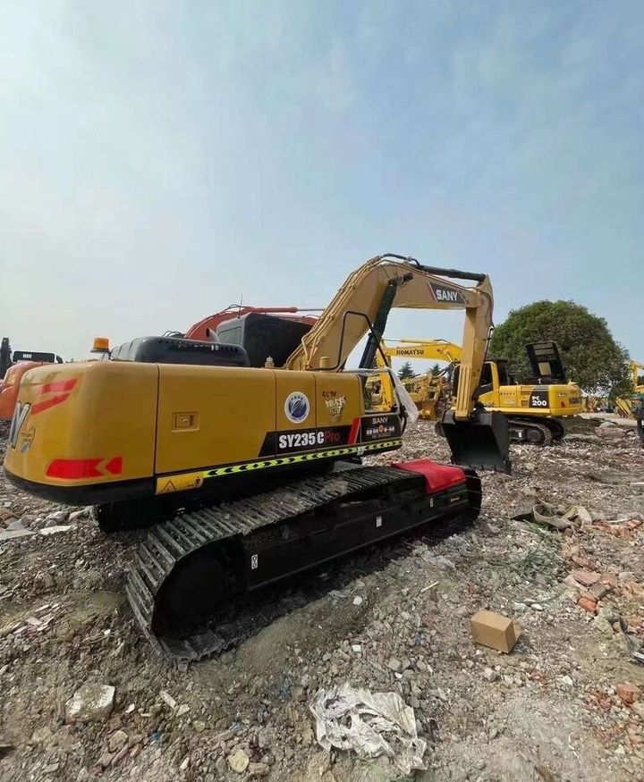 2020 Sany SY235 C Pro crawler excavator, rear three-quarter view 2020 Sany SY235 C Pro crawler excavator, rear three-quarter view