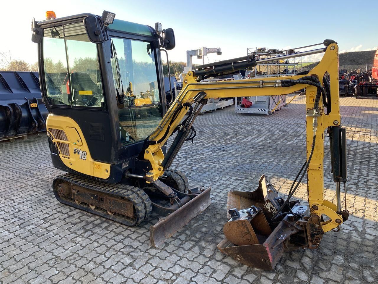 2017 Yanmar SV18 mini excavator, side view 2017 Yanmar SV18 mini excavator, side view