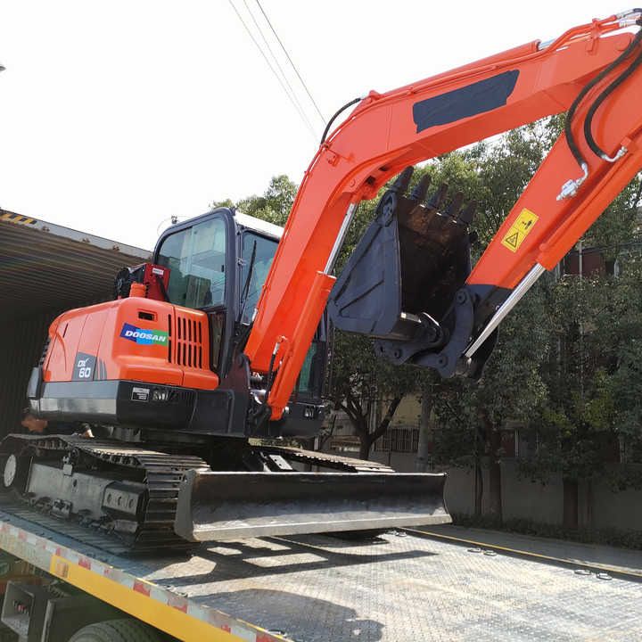 2018 Doosan DX60 crawler excavator, side view 2018 Doosan DX60 crawler excavator, side view