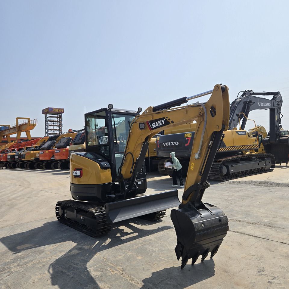 2025 Sany SY35U mini excavator, front three-quarter view 2025 Sany SY35U mini excavator, front three-quarter view