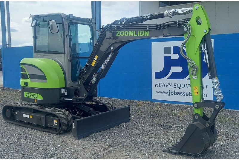 2025 Zoomlion ZE36GU mini excavator, side profile view 2025 Zoomlion ZE36GU mini excavator, side profile view
