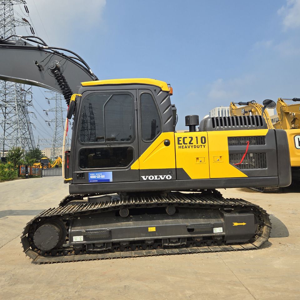 2022 Volvo EC210 Heavy Duty crawler excavator, side profile view