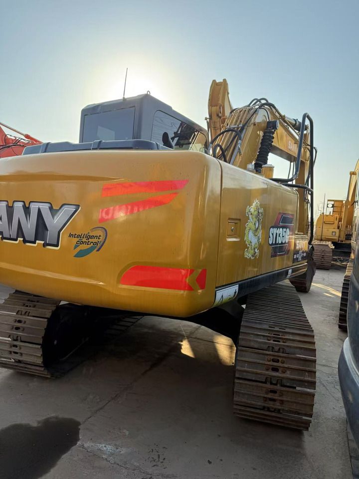 2020 Sany SY135C crawler excavator rear three-quarter view