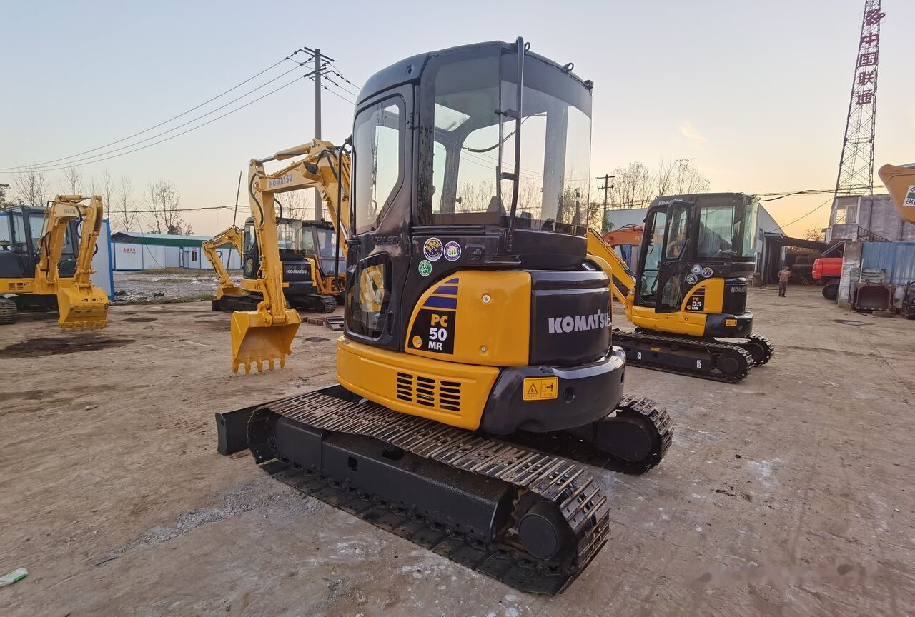 2020 Komatsu PC50MR mini excavator, rear three-quarter view