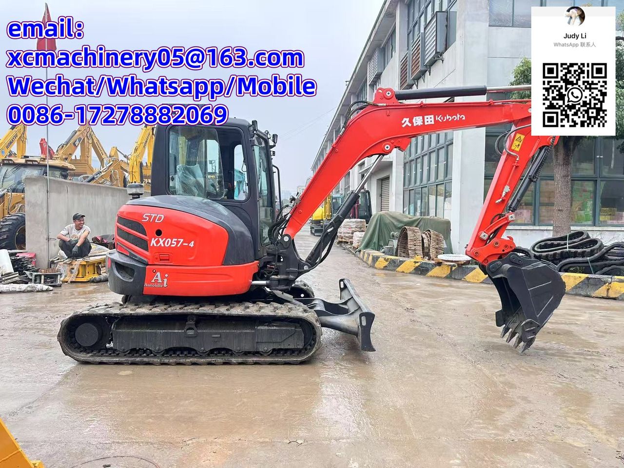 2024 Kubota KX057-4 mini excavator side view