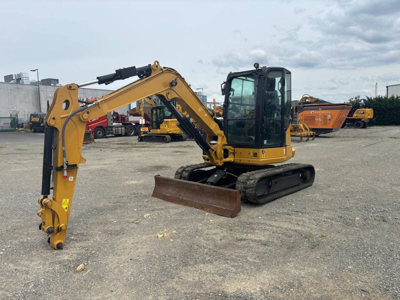 2023 Caterpillar 305 crawler excavator, side view 2023 Caterpillar 305 crawler excavator, side view