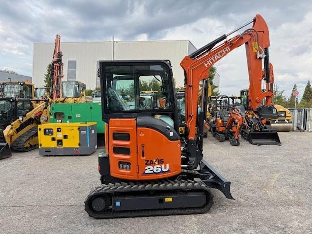 2025 Hitachi ZX26U-6 mini excavator, side profile view 2025 Hitachi ZX26U-6 mini excavator, side profile view