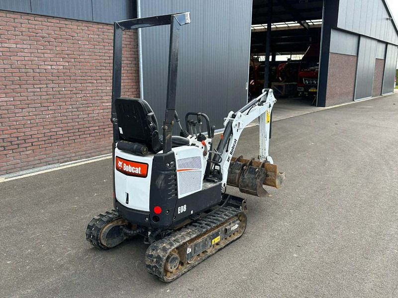 2008 Bobcat E08 mini excavator, rear three-quarter view 2008 Bobcat E08 mini excavator, rear three-quarter view