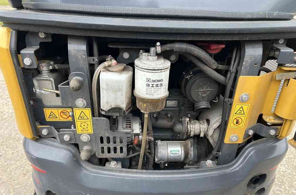 2022 XCMG XE20E mini excavator engine compartment view 2022 XCMG XE20E mini excavator engine compartment view