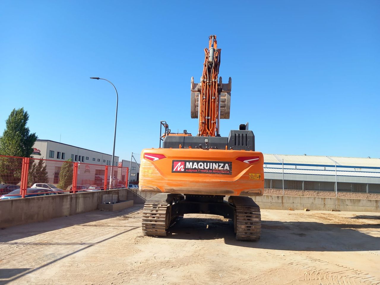 2021 Doosan DX350LC-7 crawler excavator, rear view