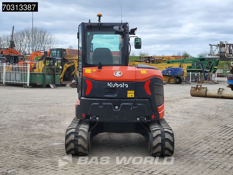 2022 Kubota U50-5 mini excavator, front three-quarter view